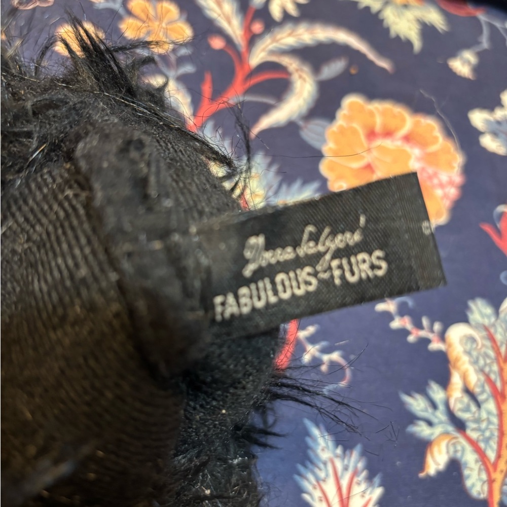 Donna Salyers Fabulous-Furs Faux Mongolian Fur Leg Warmers Boot Covers -Black